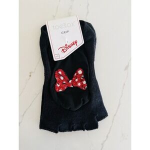 Disney Minnie Toesox Low Rise Half Toe Grip Socks Size Women's MD 8.5-10.5